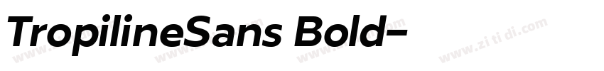 TropilineSans Bold字体转换 TropilineSans Bold字体转换